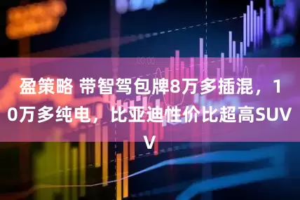 盈策略 带智驾包牌8万多插混，10万多纯电，比亚迪性价比超高SUV