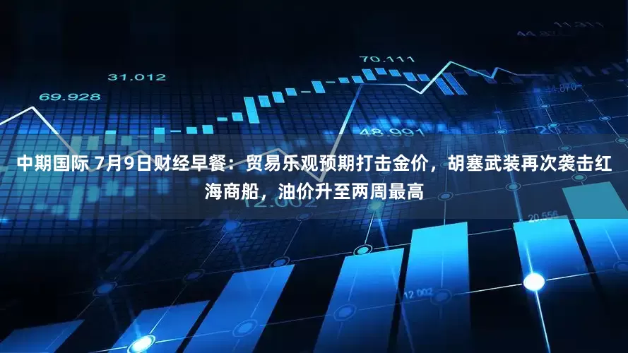 中期国际 7月9日财经早餐：贸易乐观预期打击金价，胡塞武装再次袭击红海商船，油价升至两周最高