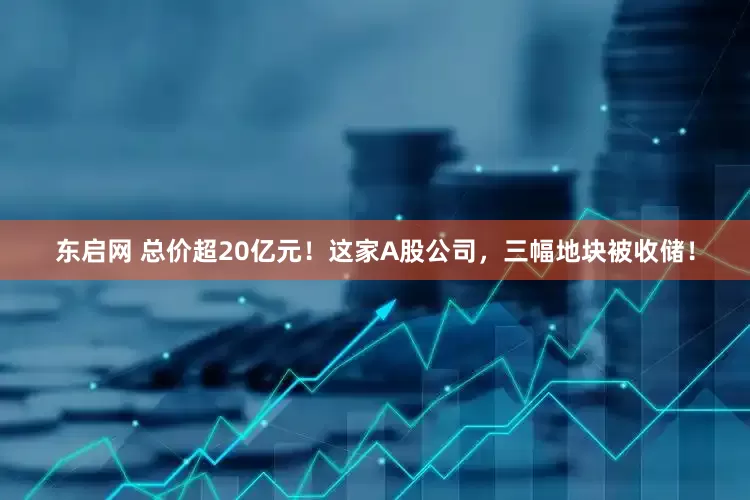 东启网 总价超20亿元！这家A股公司，三幅地块被收储！