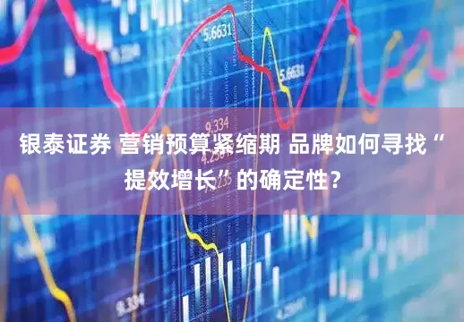 银泰证券 营销预算紧缩期 品牌如何寻找“提效增长”的确定性？